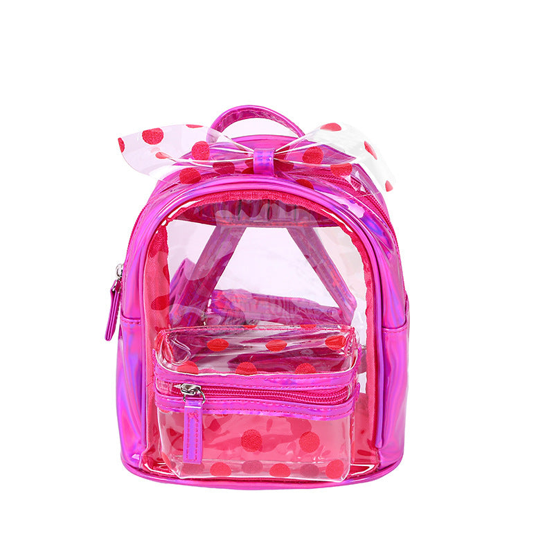 Pink Clear Mini Backpack