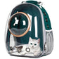 Green Clear Bubble Cat Backpack