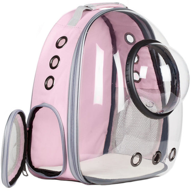 Pink Clear Cat Backpack Carrier
