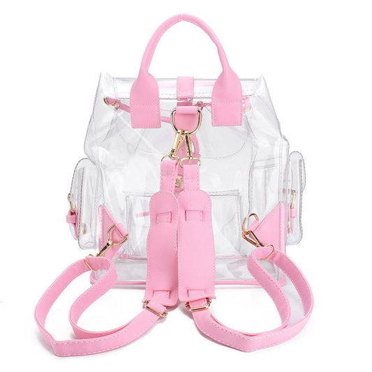 Clear Plastic Drawstring Backpack